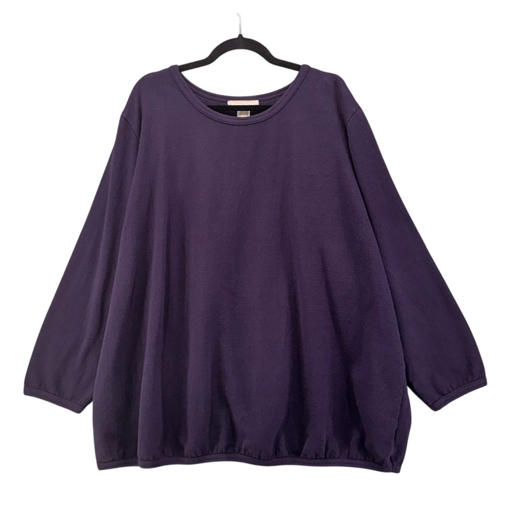 Woman Within Sweatshirt Size 3XP Petite Classic Timeless Minimalist Clean Girl